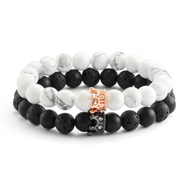Crown Couple Bracelets (2pcs/set)