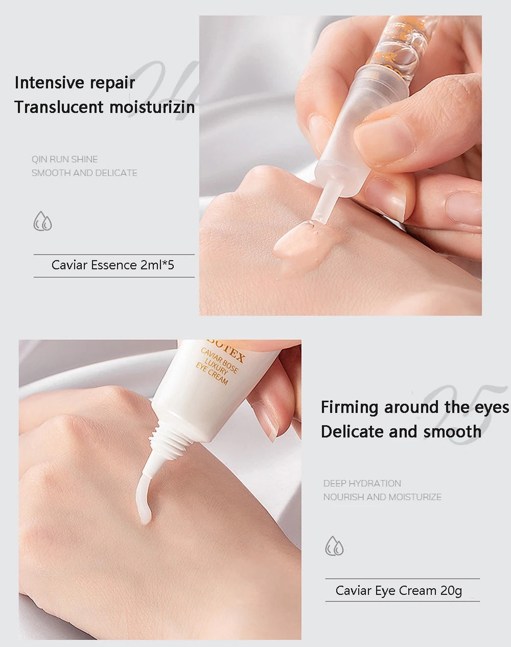 15pcs Korean Youthful Caviar Skin Care Set