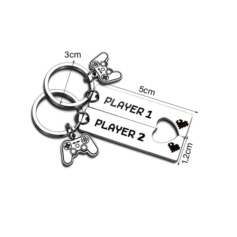 Matching Gamers Keychains Gift