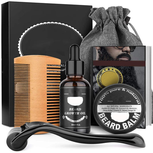 Beard Growth Kit (4pcs & 1 storage bag)