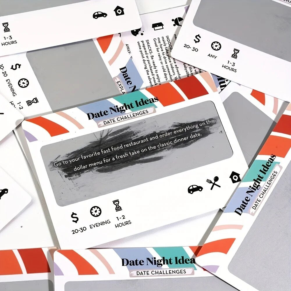 Scratch Date Ideas Card Games for Couples